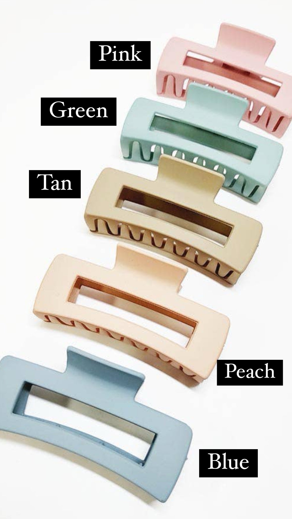 Matte Color Hair Claw Clip
