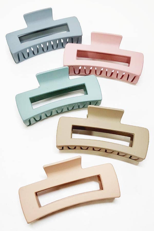 Matte Color Hair Claw Clip