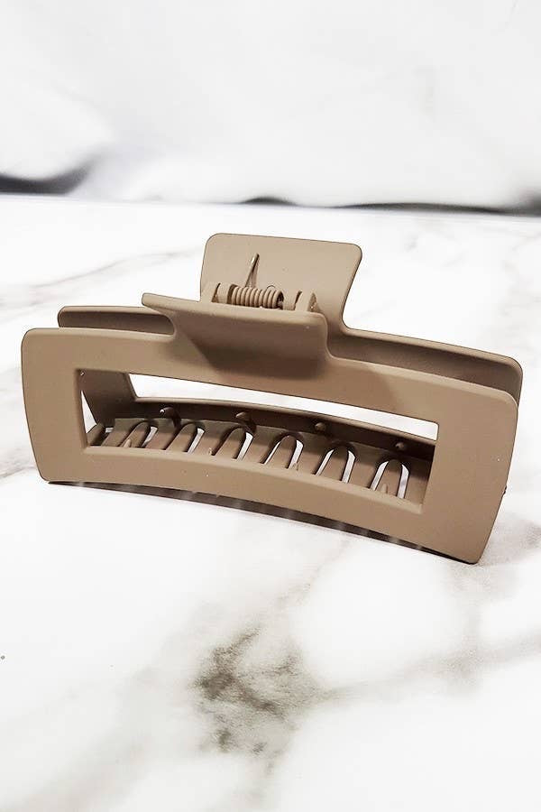 Big Size Matte Color Hair Claw Clip